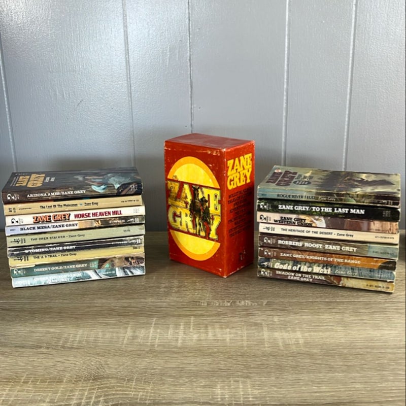 Zane Grey 21 book bundle set 📚 