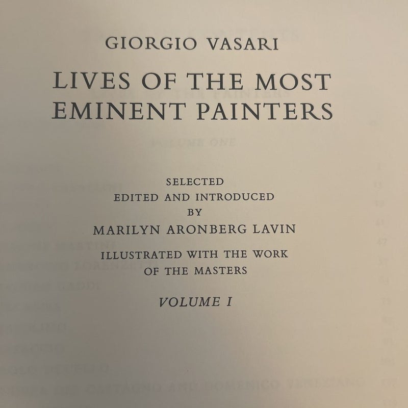 The Lives Of The Most Eminent Painters 