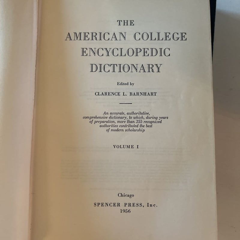 The American College Encyclopedic Dictionary (Set of 2 volumes)