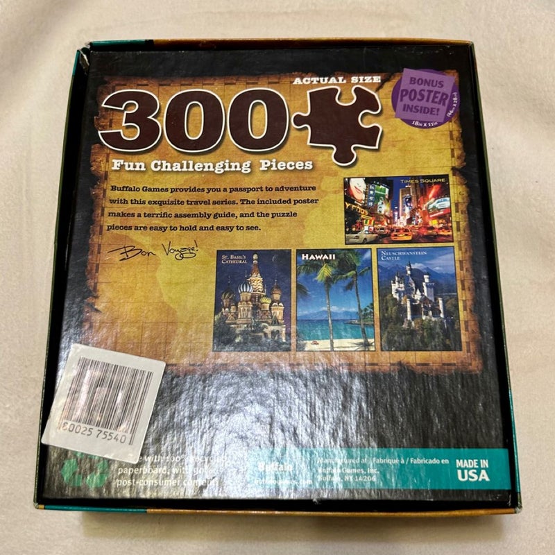 Buffalo Games COLOSSEUM Jigsaw Geography Puzzle - 300 Large Pieces with Poster