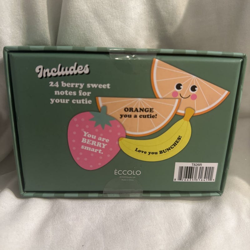 NEW Sealed- Box of 24 Berry Sweet Notes for your Cutie