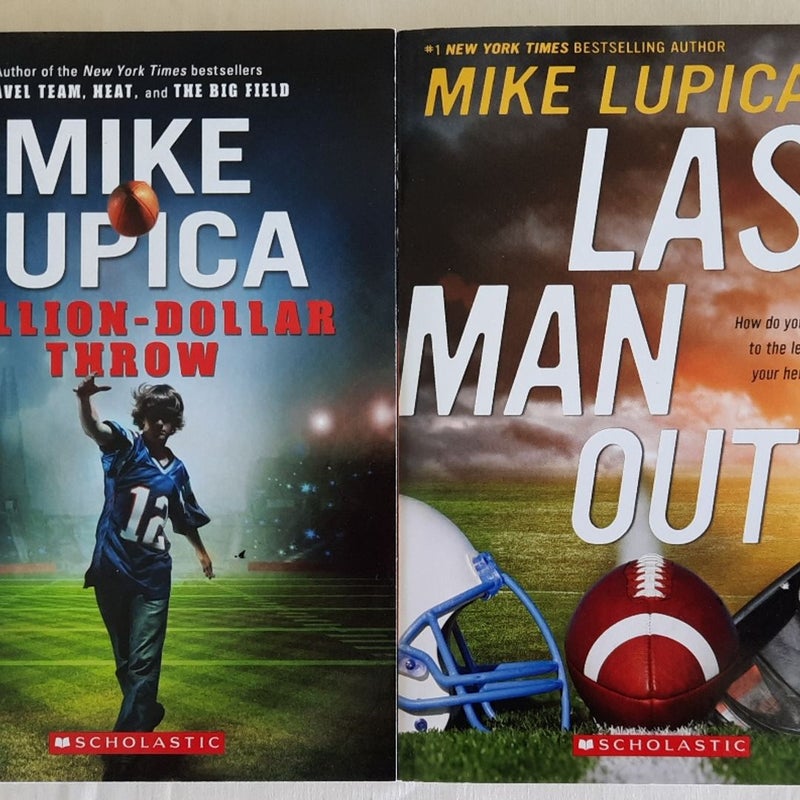 Set/Bundle Mike Lupica: Million-Dollar Throw, Last Man Out, No Slam Dunk, Fast Break, The Extra Yard, Game Changers: Heavy Hitters