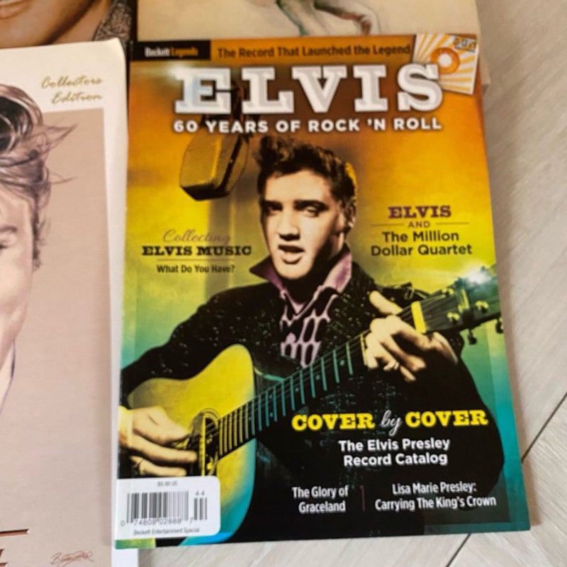 Lot of Four (4) Elvis Presley Books & Magazines - Limited Edition 