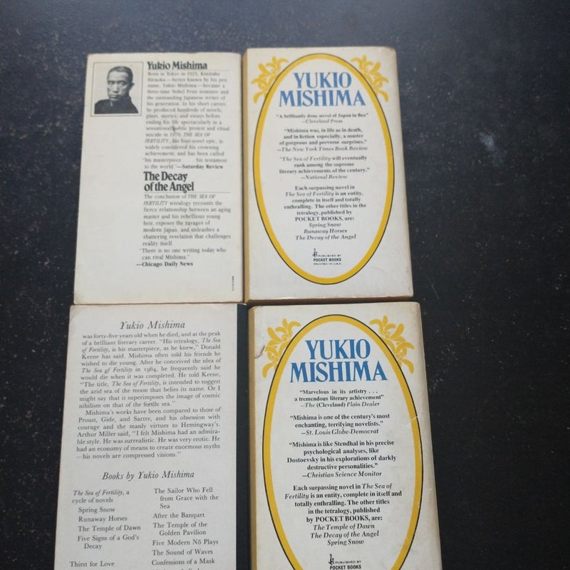 Yukio Mishima The Sea Of Fertility Bundle 1-4