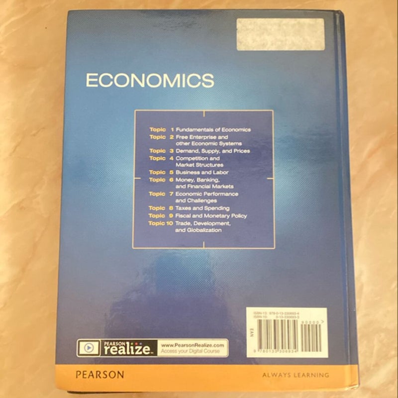 Economics 2016 Student Edition Grade 12