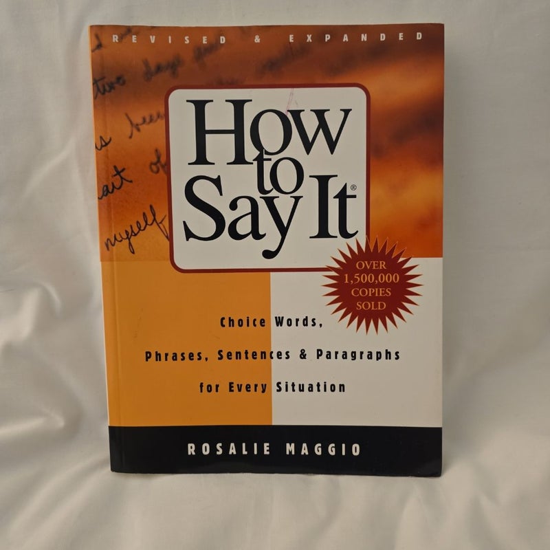 How to Say It