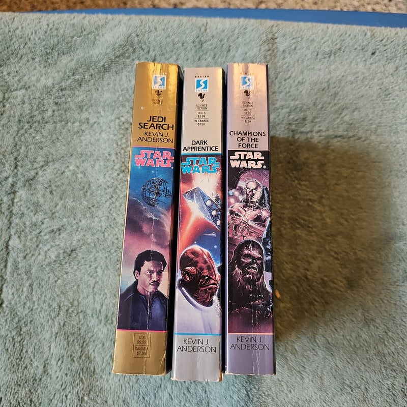 Star Wars Vol 1,2 and 3 of Jedi Academy Trilogy