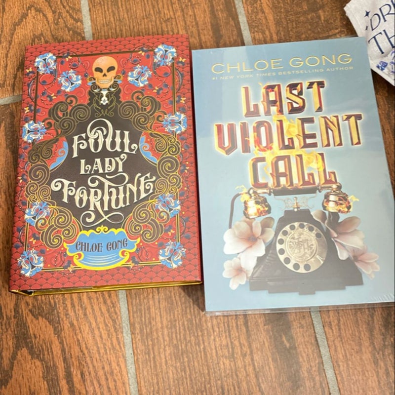 Bookish Box Exclsuive Edition Foul Lady Fortune & Last Violent Call Duology 