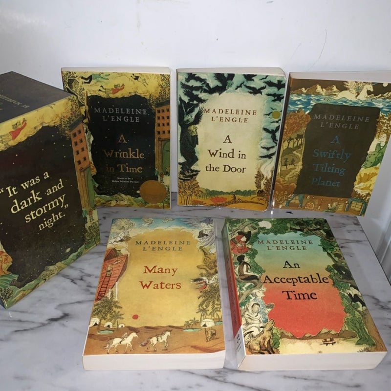 A Wrinkle in Time Quintet, 5 vintage Books Box Set (2007), Madeleine L'Engle - Paperback Many Waters