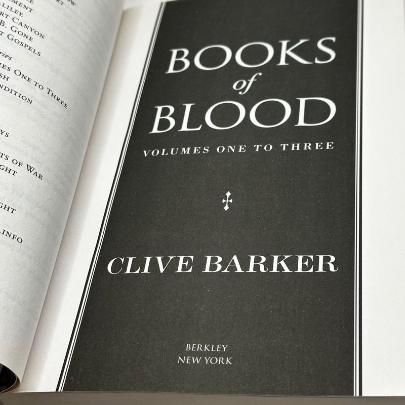 Clive Barker's Books of Blood 1-3