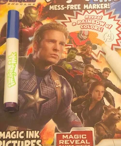 Avengers ENDGAME with imagine in marker 12-page coloring and Game book