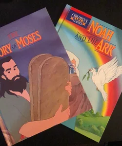 Set of 2 Kids books including The Story of Moses