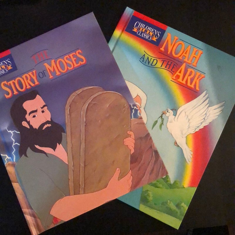 Set of 2 Kids books including The Story of Moses