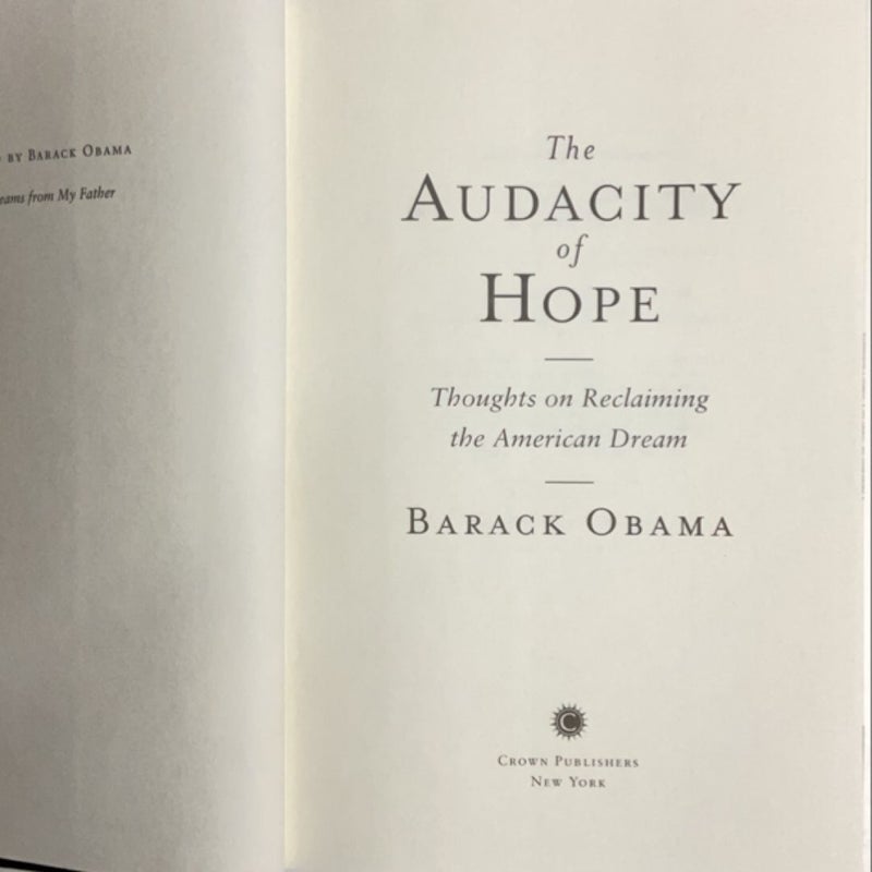 The Audacity of Hope