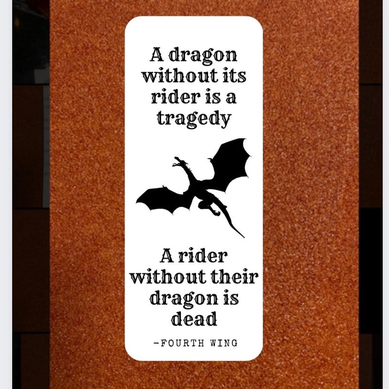 Fourth Wing inspired Bookmark 