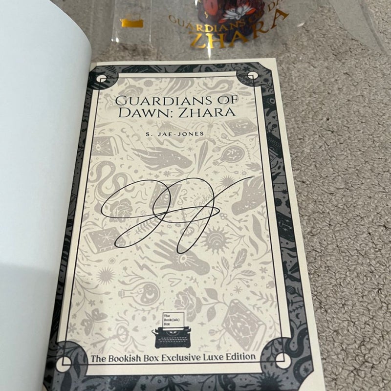 The bookish box of books Guardians of Dawn Zhara