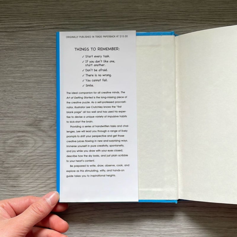 The Art of Getting Started