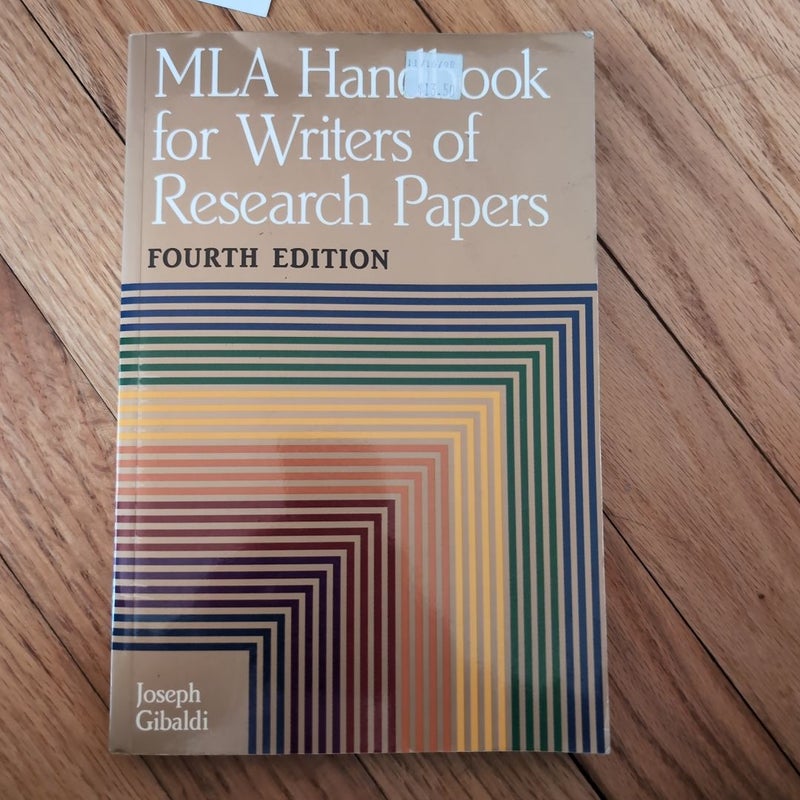 MLA Handbook for Writers of Research Papers