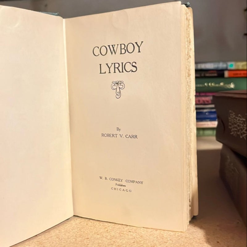 Cowboy Lyrics 