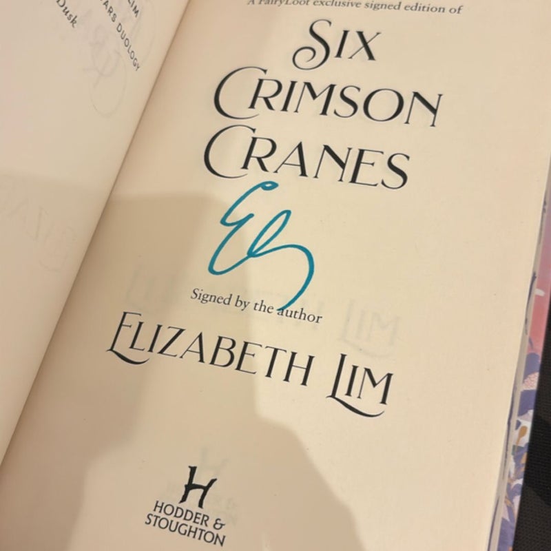 Six Crimson Cranes