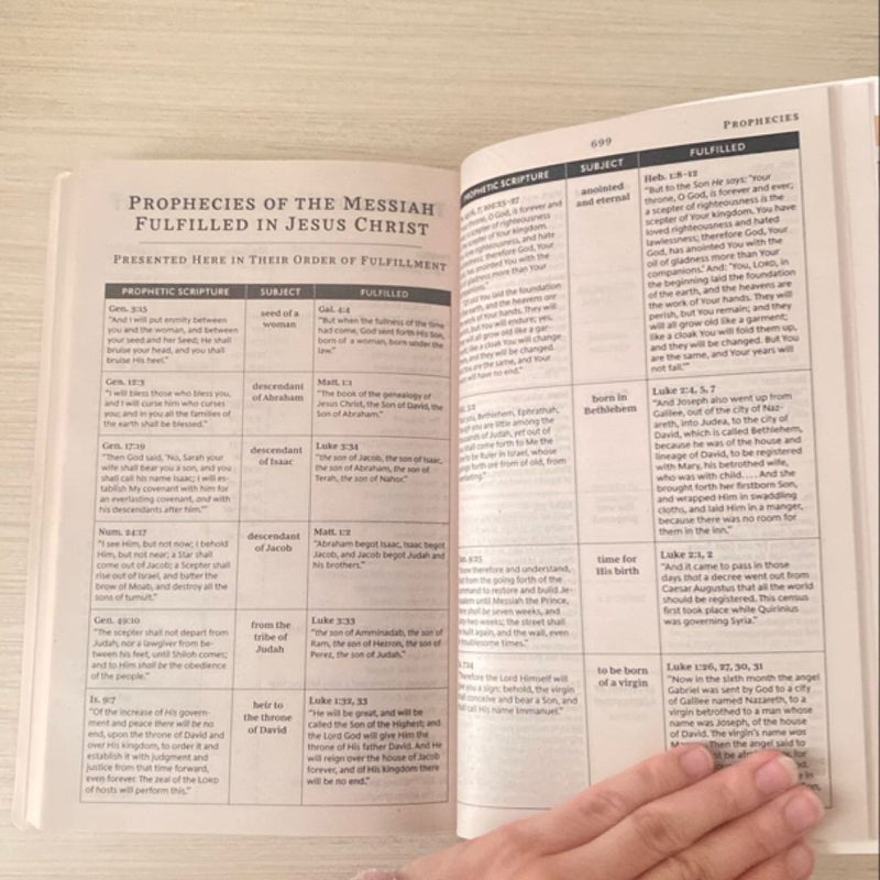 The Holy Bible, King James Version - Free Handmade Bookmark Included!