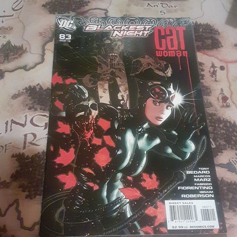 Catwoman 83 Adam Hughes cover , Shazam 48 Blackest Night DC COMICS LOT 