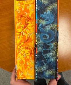 The Broken Binding Editions of The Priory of the Orange Tree & A Day of Fallen Night