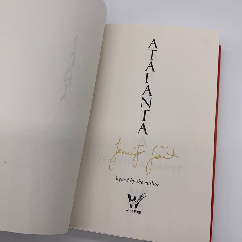 Atalanta Signed Hardcover Book