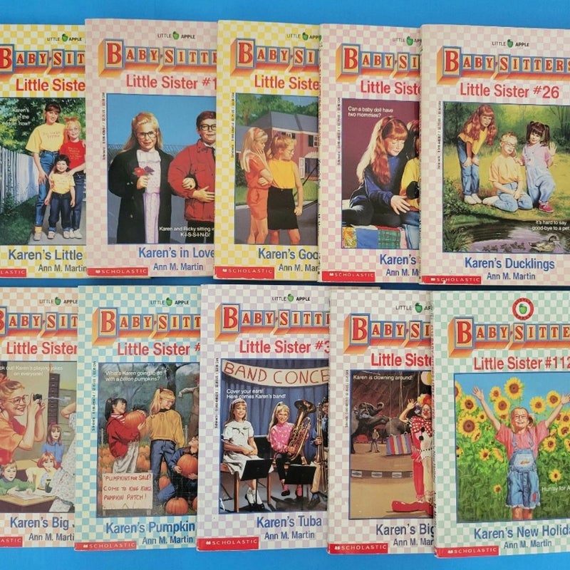 THE BABYSITTERS CLUB LITTLE SISTER LOT OF 10 BOOKS BY ANN M. MARTIN VINTAGE 1990s COVERS