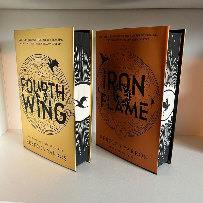 Fairyloot Fourth Wing and Iron Flame