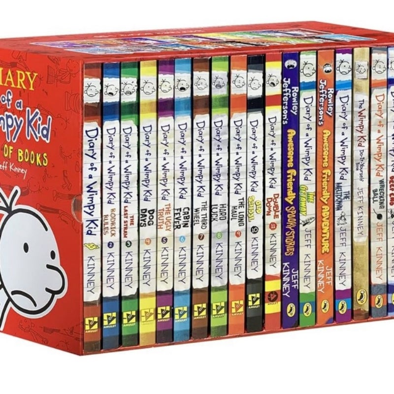 Diary of the wimpy kid box of books