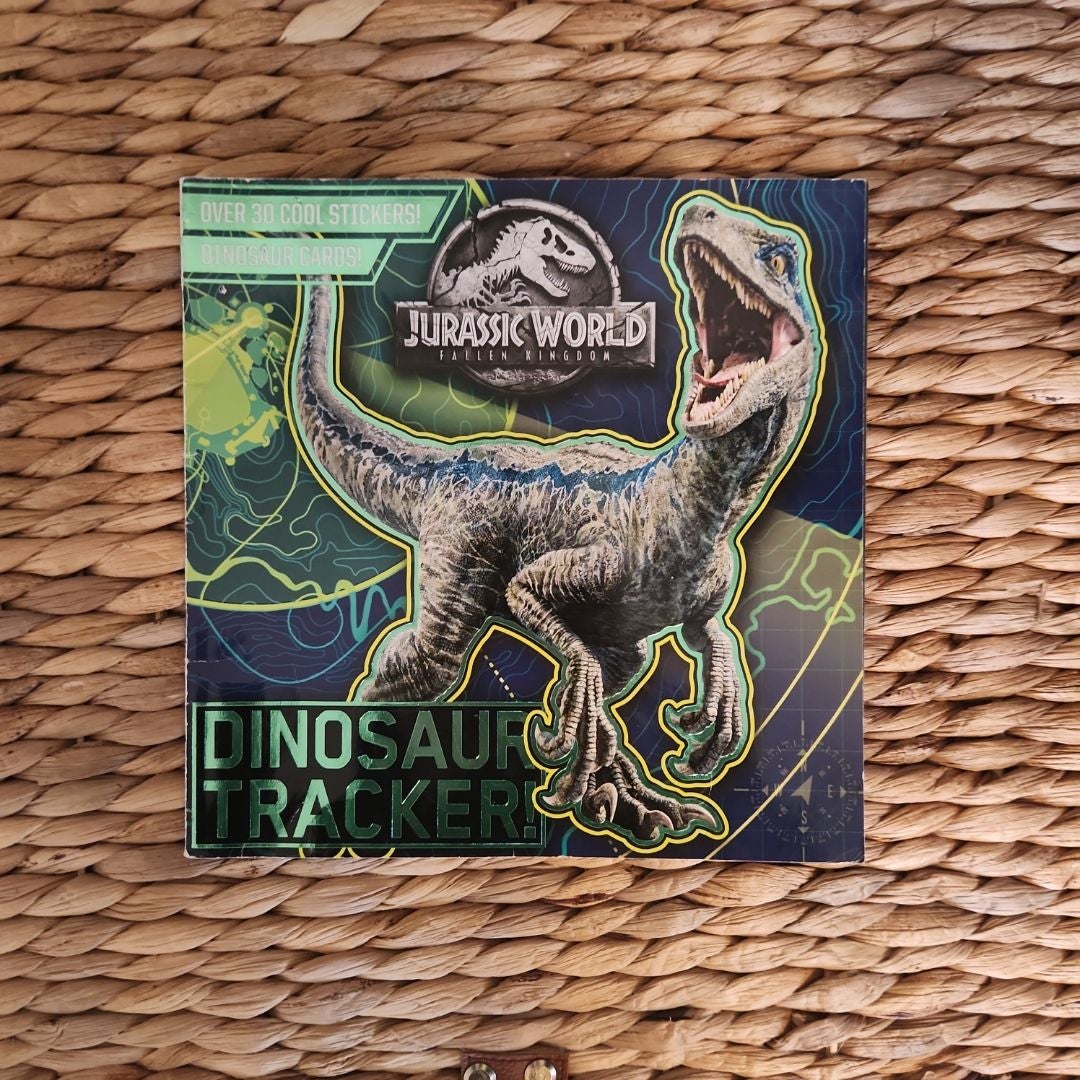 jurassic world dinosaur tracker book