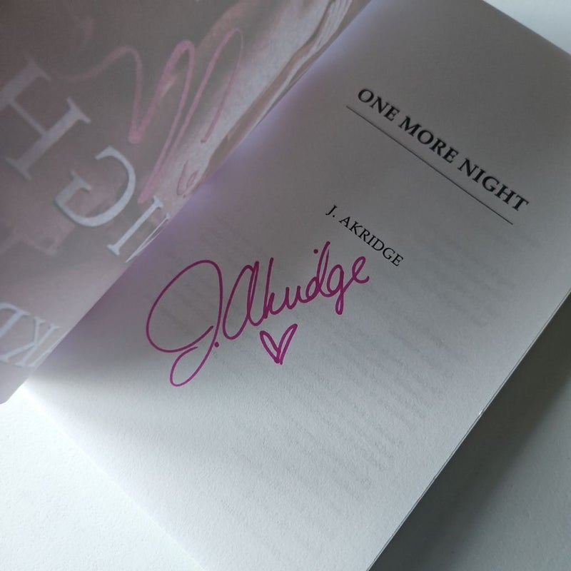 One More Night - Signed 