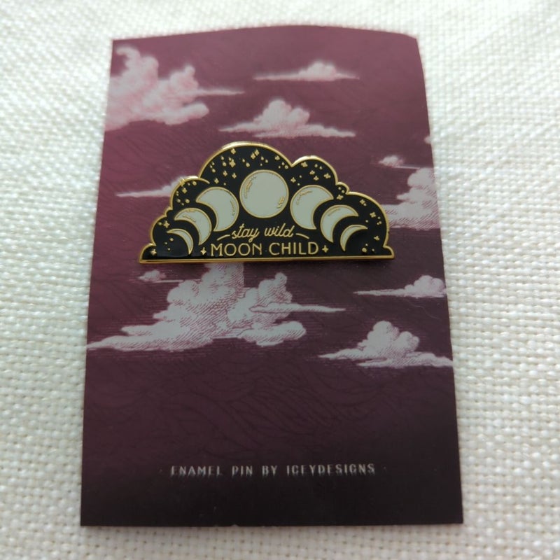 Owlcrate Jr Stay Wild Moon Child Enamel Pin