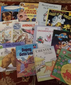 Lot of 15 vintage childrens picture books