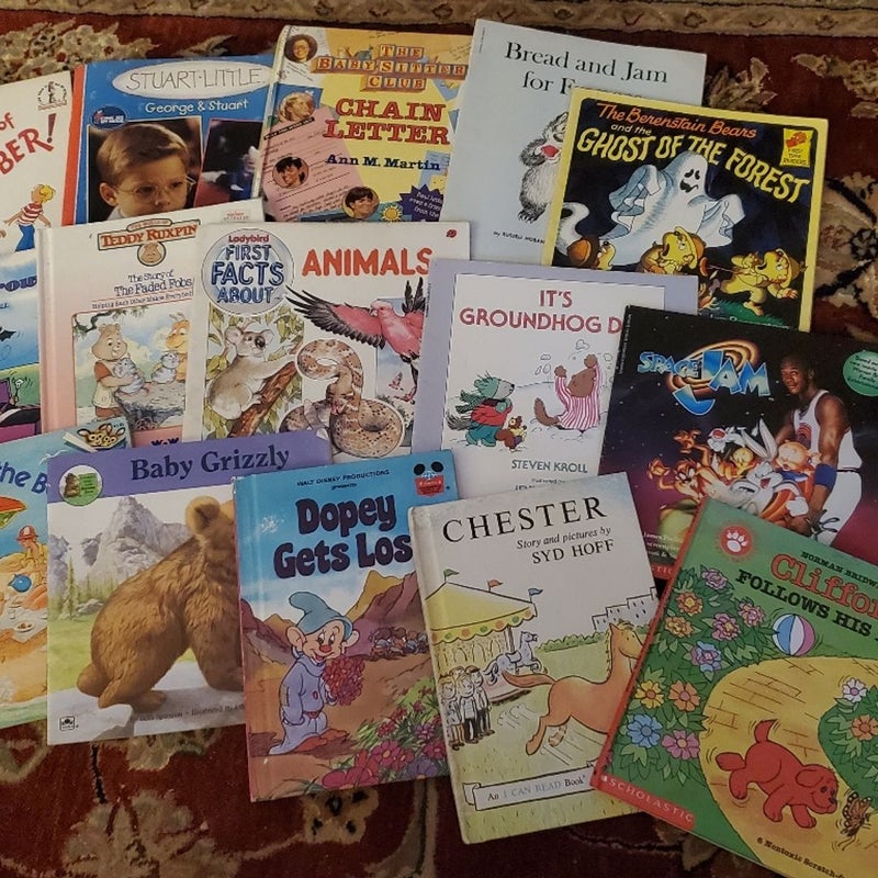 Lot of 15 vintage childrens picture books