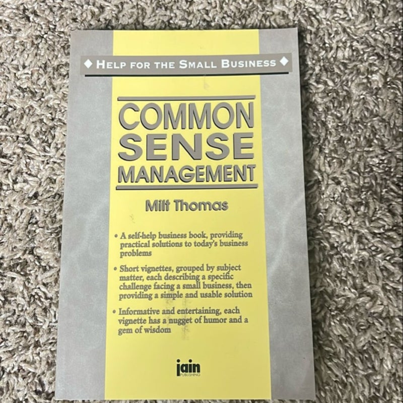 Common Sense Management