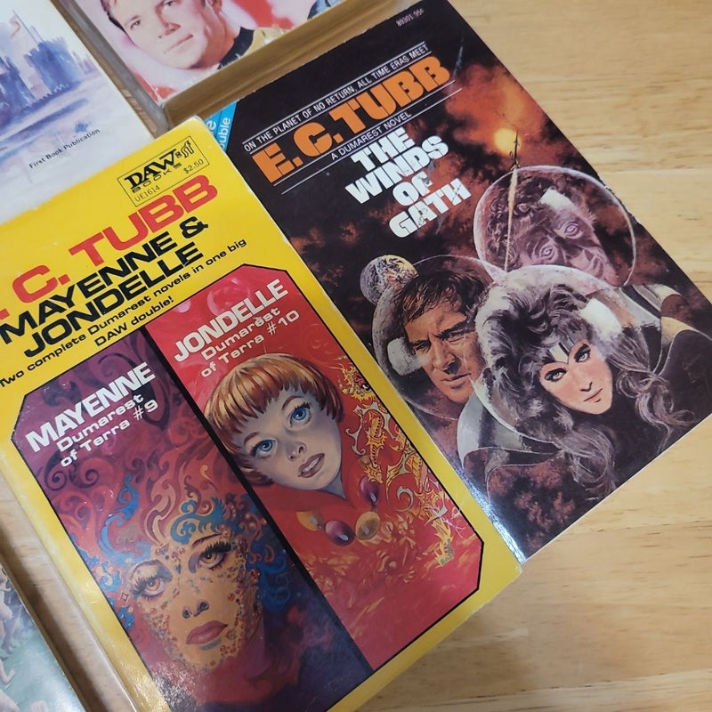  Sci-fi  Fantasy vintage paperbacks.  