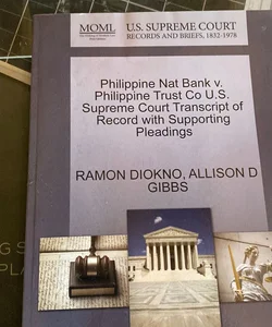 Philippines Nat BANK V. Phillippine Trust Co U.S. Supreme Court Transcript 