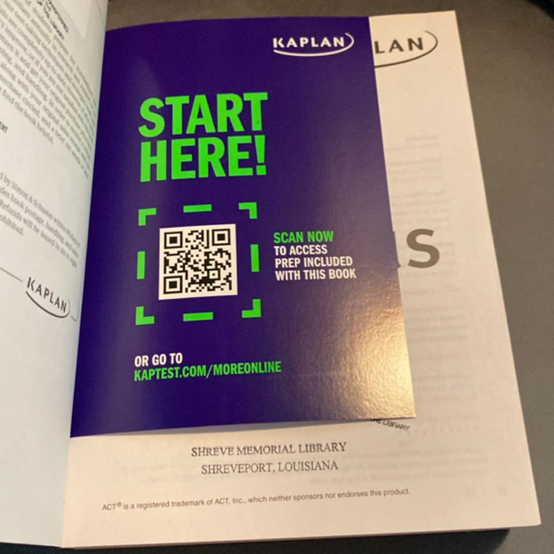 ACT Prep Plus 2023 Includes 5 Full Length Practice Tests, 100s of Practice Questions, and 1 Year Access to Online Quizzes and Video Instruction