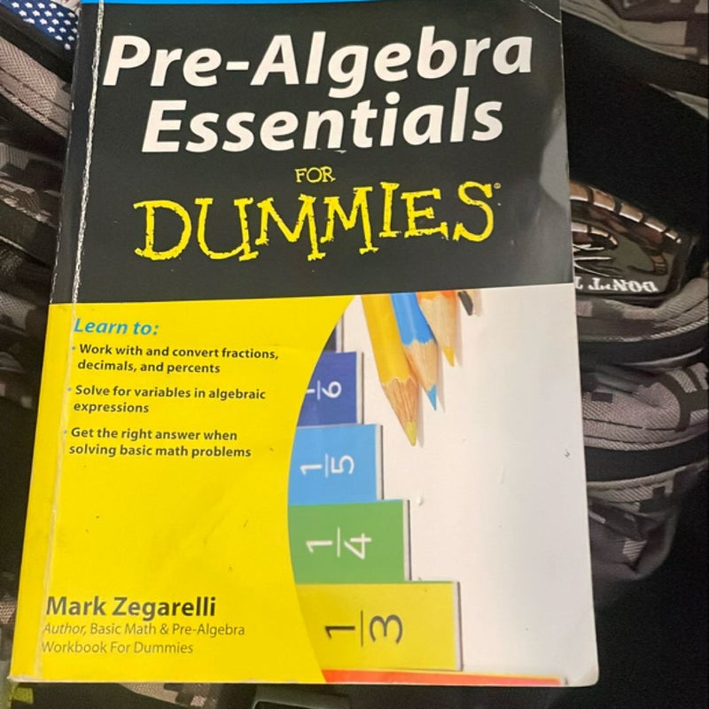 Pre-Algebra Essentials for Dummies