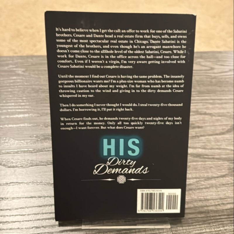 His Dirty Demands ** personalized & signed **