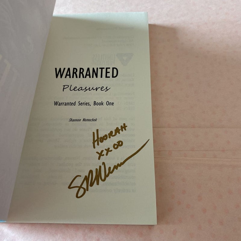 Warranted Pleasures (SIGNED)