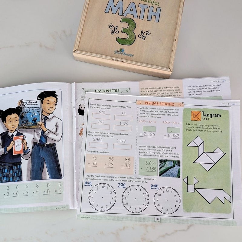 The Good and the Beautiful Math 3 Bundle (Course Book and Math Box)