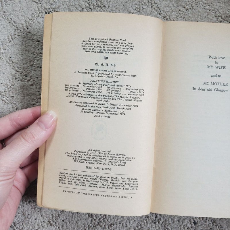 All Things Bright and Beautiful (22nd Bantam Printing, 1979)