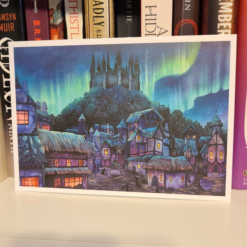 Illumicrate Trial of the Sun Queen Inspired postcard set