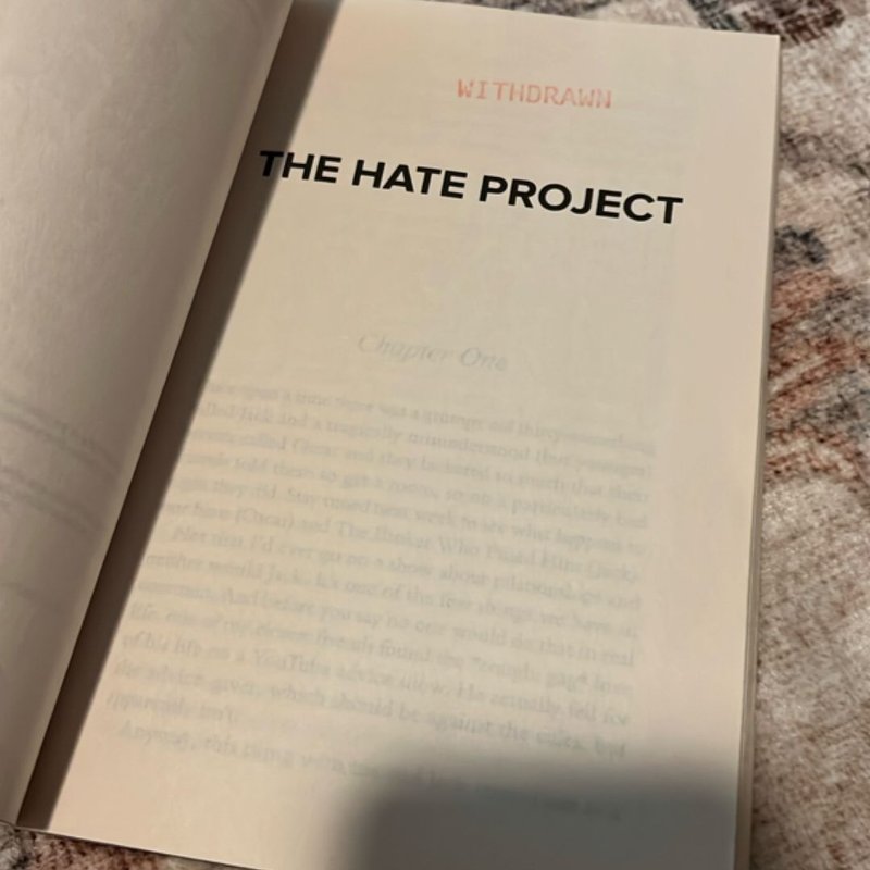 The Hate Project by Kris Ripper, Paperback | Pangobooks