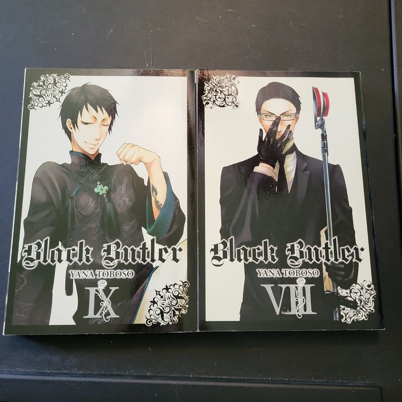 Black Butler, Volumes 1 2 4 6 7 8 9 