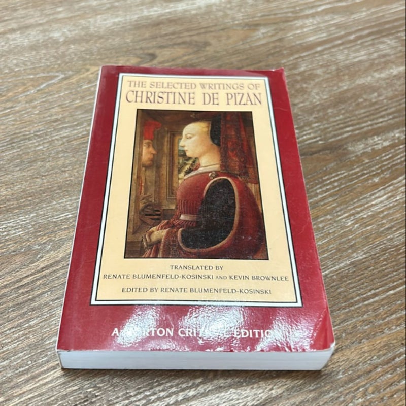 Selected Writings of Christine de Pizan