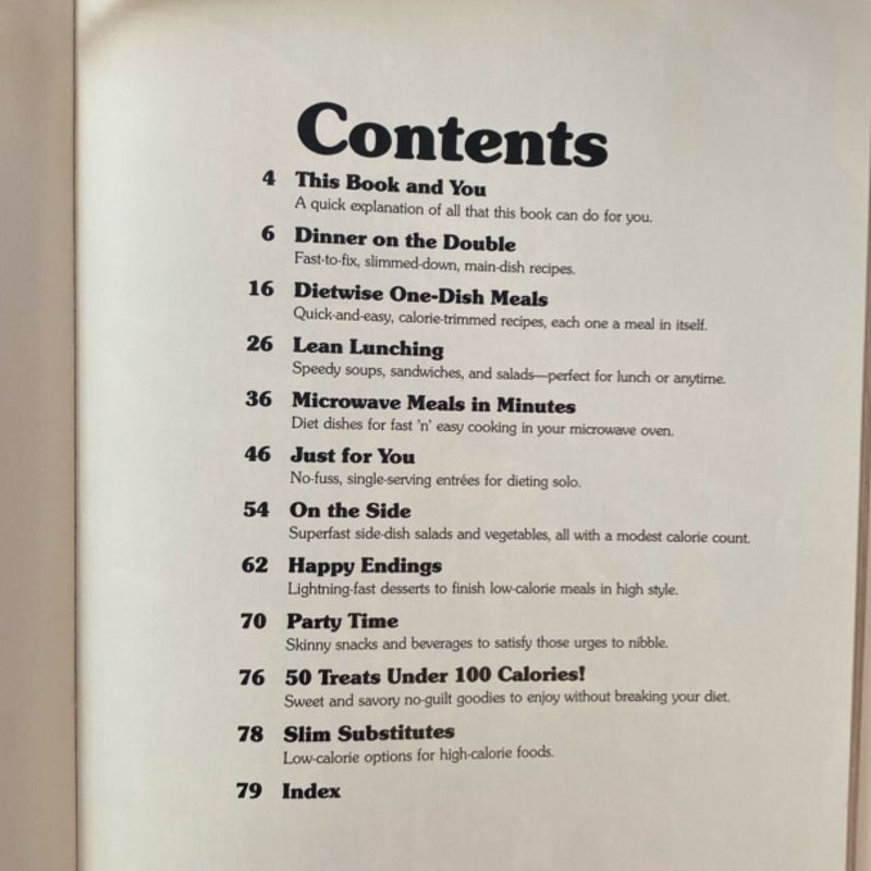 Fast-Fixin' Diet Recipes